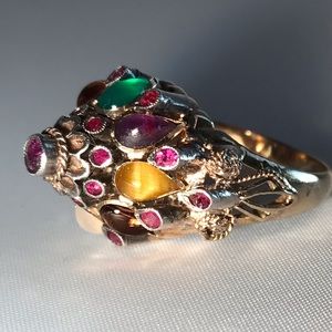 Vintage Thai Princess-Style Gold Ring 12K